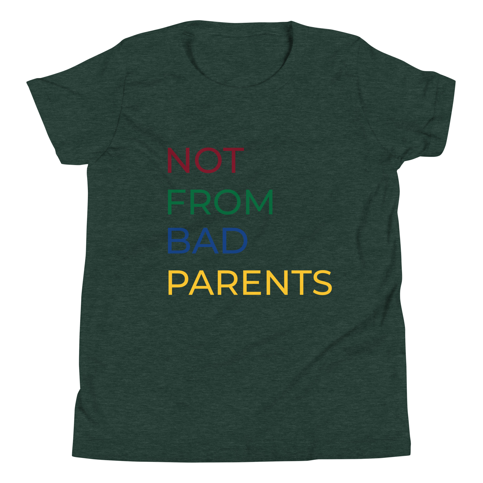 youth-staple-tee-heather-forest-front-6669527d805fa.jpg